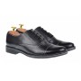 Pantofi barbati casual din piele naturala neagra P32NBOX